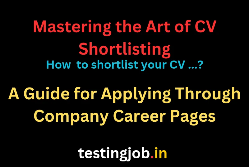 How to shortlist CV