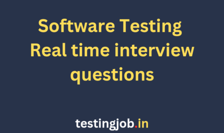 Most Asked Software testing Interview questions