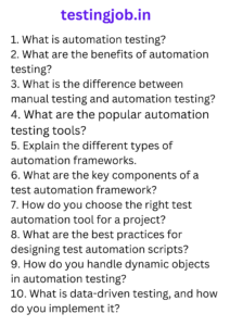 Software testing Questions