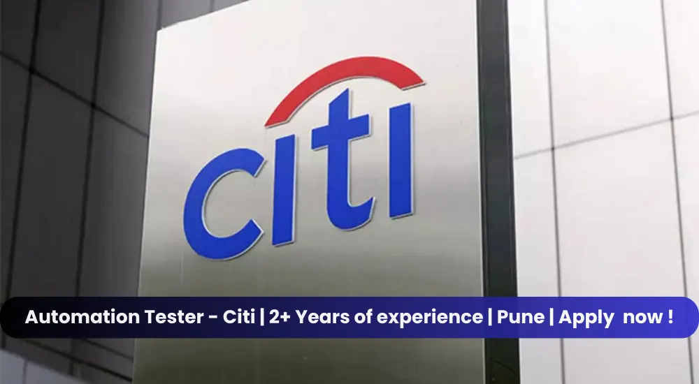 Citi Careers Automation Tester