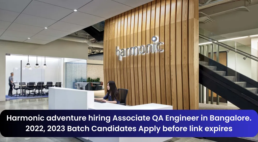 Harmonic inc Career QA Engineer