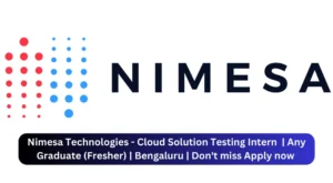 Nimesa Technologies Internship drive