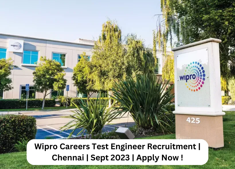 Wipro Careers Test engineer recruitment