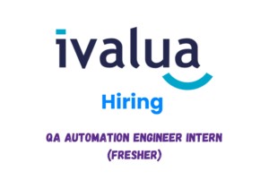 Ivalua QA Automation Engineer Intern